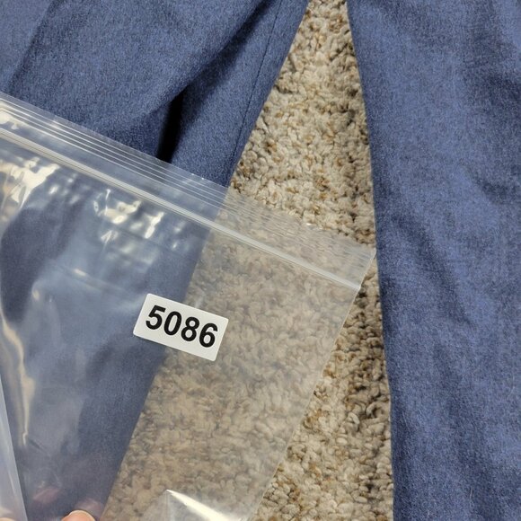 Talbots Pants Women’s 24W Luxe Wool Slim Ankle Pants Blue Career Work Lined - Picture 8 of 8